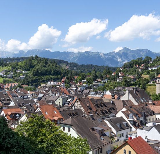 Ausblick auf Feldkirch von der Schattenburg Ausblick auf Feldkirch von der Schattenburg
